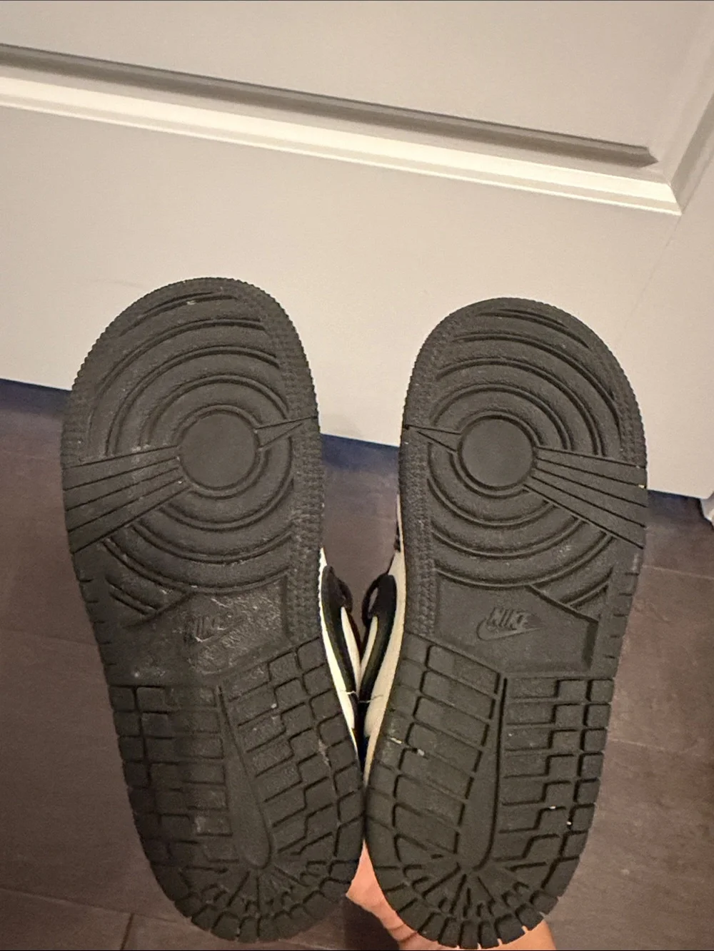 Nike Kids Black and White Low-Top Sneakers
